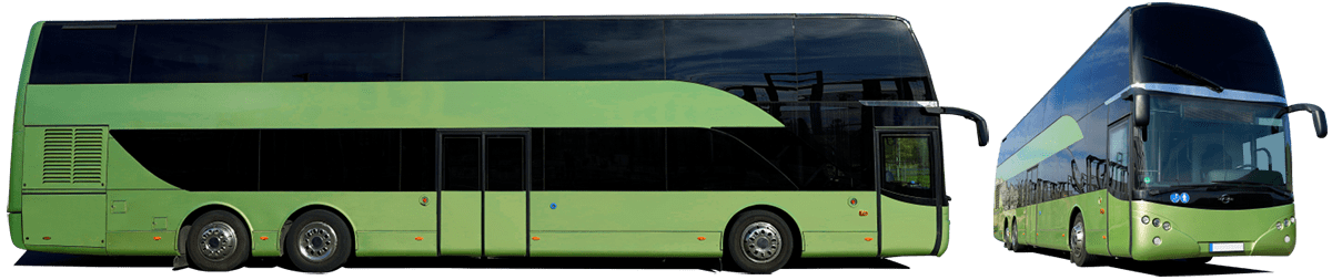 Greenliner Doppeldecker-Bus zum Mieten
