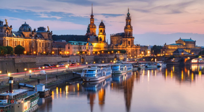Abendliche Dampferfahrt auf der Elbe