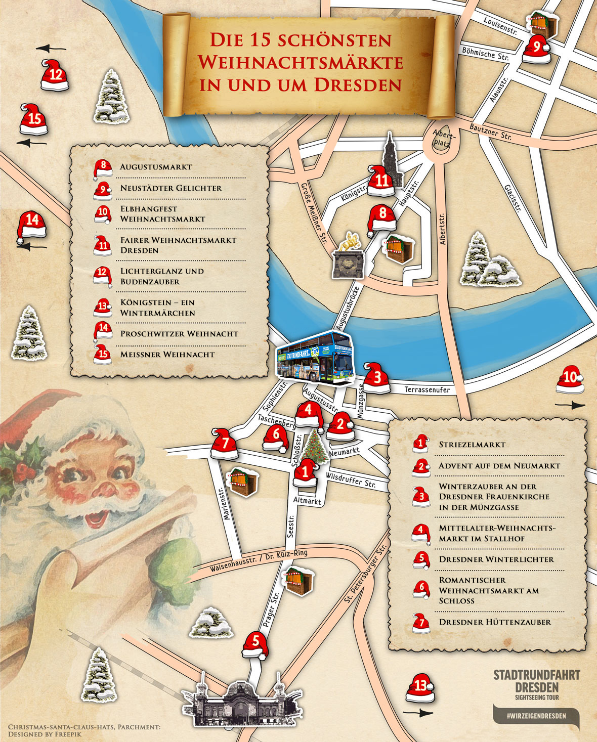 Die 15 schönsten Weihnachtsmärkte in und um Dresden